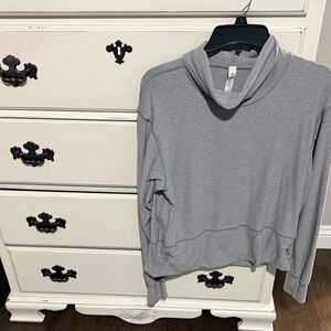 lululemon athletica Gray Cowl Neck Pullover